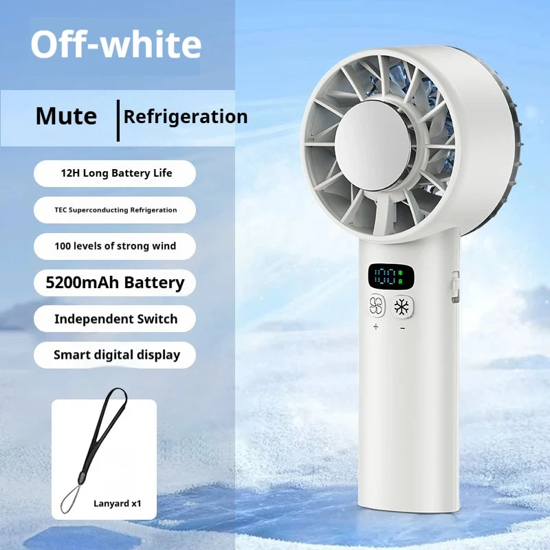HOMEFISH Handheld High-Speed Cooling Fan