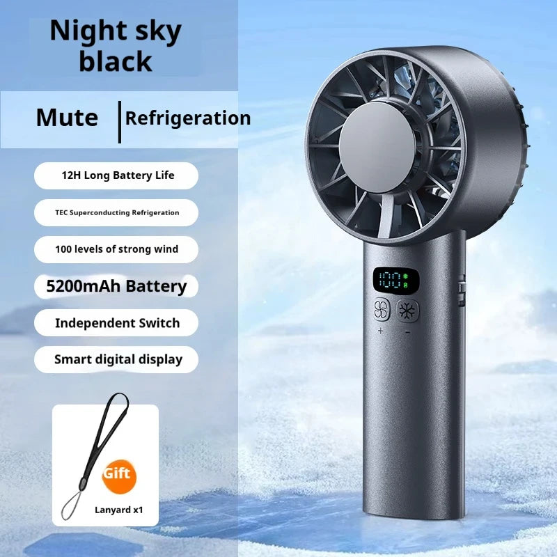 HOMEFISH Handheld High-Speed Cooling Fan