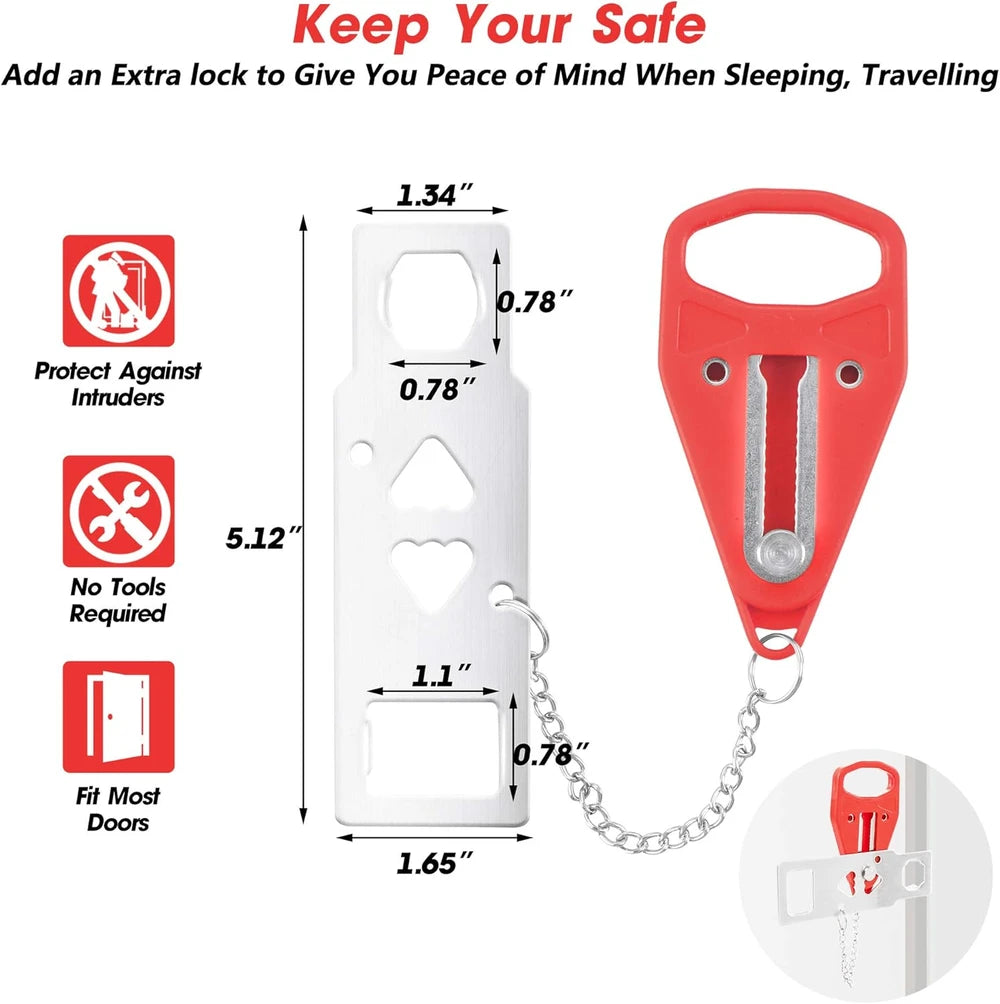 AceMining Portable Travel Door Lock